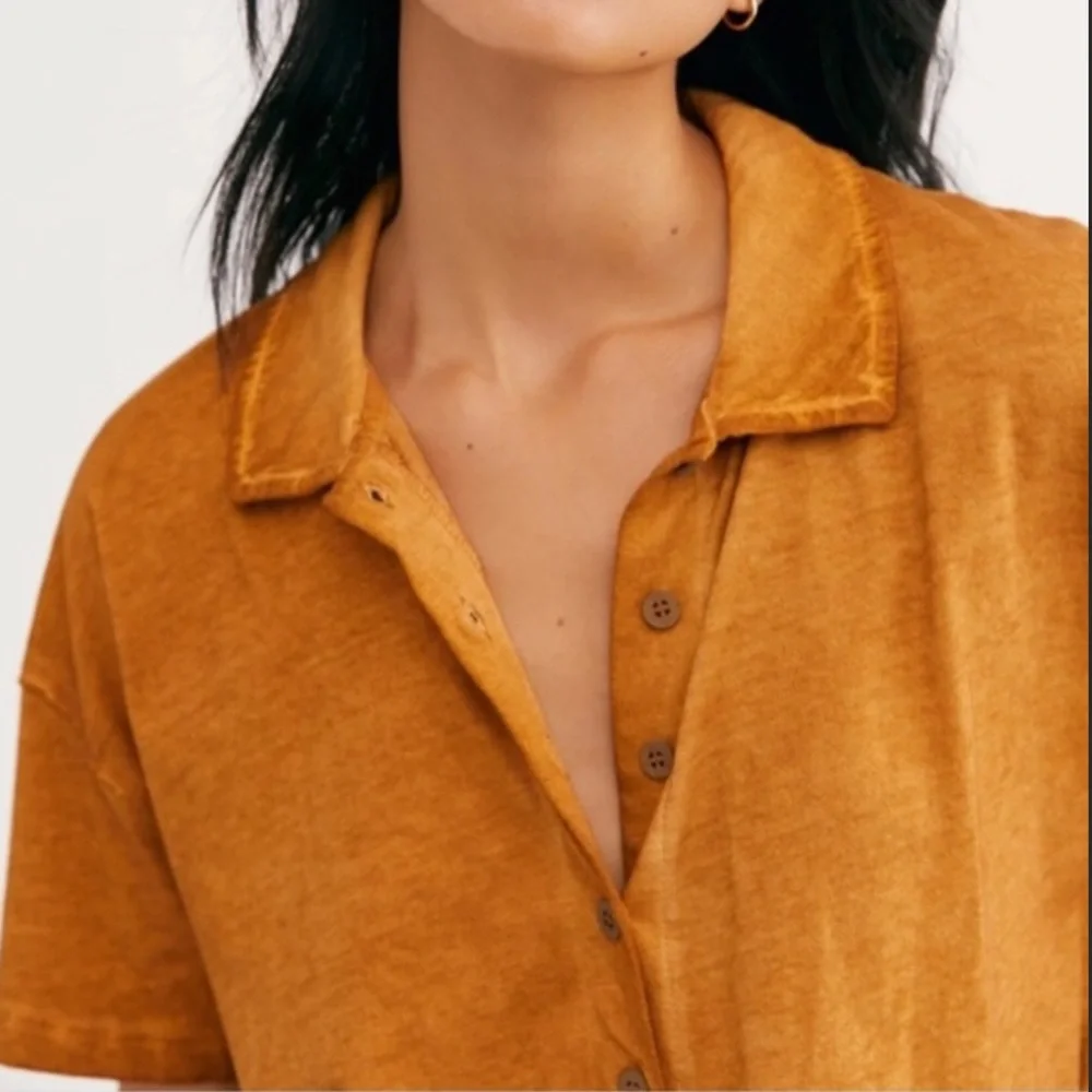 NWT Free People Weekend Rush Top in Copper - Picture 4 of 8